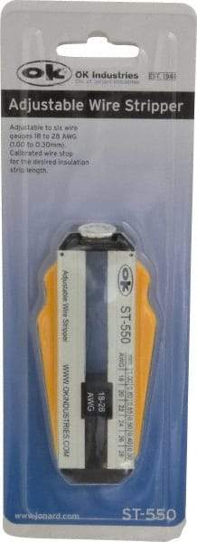 Jonard Tools - 28 to 18 AWG Capacity Precision Wire Stripper - Polycarbonate Handle - USA Tool & Supply