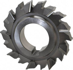 Made in USA - 3" Diam x 5/8" Width of Cut, 18 Teeth, High Speed Steel Side Milling Cutter - Staggered Teeth, Uncoated - USA Tool & Supply