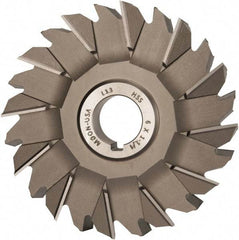 Made in USA - 6" Diam x 1-1/4" Width of Cut, 24 Teeth, High Speed Steel Side Milling Cutter - Staggered Teeth, Uncoated - USA Tool & Supply