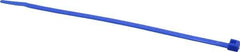 Made in USA - 7.562" Long Blue Nylon Standard Cable Tie - 50 Lb Tensile Strength, 1.32mm Thick, 3" Max Bundle Diam - USA Tool & Supply