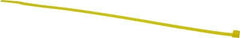 Made in USA - 8-7/8" Long Yellow Nylon Standard Cable Tie - 40 Lb Tensile Strength, 1.24mm Thick, 4" Max Bundle Diam - USA Tool & Supply