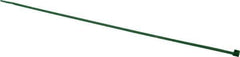 Made in USA - 14-1/4" Long Green Nylon Standard Cable Tie - 50 Lb Tensile Strength, 1.32mm Thick, 8" Max Bundle Diam - USA Tool & Supply