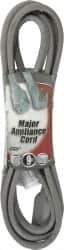 Southwire - 9', 12/3 Gauge/Conductors, Beige Outdoor Extension Cord - 1 Receptacle, 20 Amps, 250 VAC, UL SPT-3, NEMA 6-20 - USA Tool & Supply
