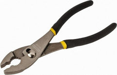 Stanley - 8" OAL, 1-45/64" Jaw Length, Slip Joint Pliers - 2 Positions, Serrated Jaw, Slip Joint Head, Slip Joint Plier Tool, Serrated Pipe Jaw - USA Tool & Supply