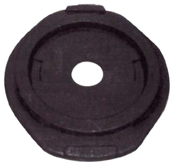 PRO-SAFE - Rubber Standard Channelizer Base - 25 Lb, Black - USA Tool & Supply