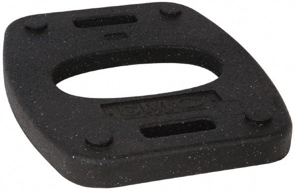 PRO-SAFE - 18-1/2" Wide x 1.8" High Rubber Vertical Panel Rubber Base - 20 Lb, Black - USA Tool & Supply