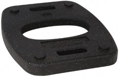 PRO-SAFE - 18-1/2" Wide x 1.8" High Rubber Vertical Panel Rubber Base - 20 Lb, Black - USA Tool & Supply