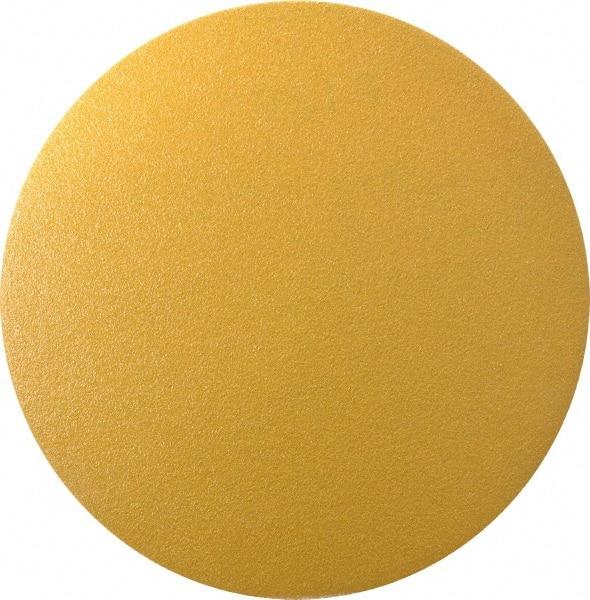 Made in USA - 6" Diam, 120 Grit, Aluminum Oxide Hook & Loop Disc - Fine Grade, Coated, C Weight Paper Backing, - USA Tool & Supply