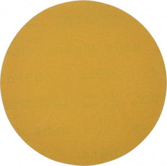 Made in USA - 6" Diam, 180 Grit, Aluminum Oxide Hook & Loop Disc - Very Fine Grade, Coated, C Weight Paper Backing, - USA Tool & Supply