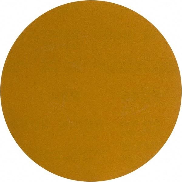 Made in USA - 6" Diam, 240 Grit, Aluminum Oxide Hook & Loop Disc - Very Fine Grade, Coated, C Weight Paper Backing, - USA Tool & Supply
