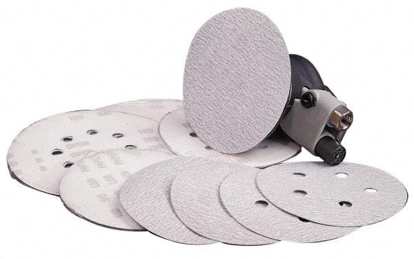 Made in USA - 6" Diam, 180 Grit, Silicon Carbide Hook & Loop Disc - Very Fine Grade, Coated, B Weight Paper Backing, - USA Tool & Supply