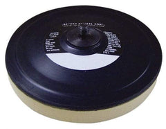 AutoQuip - 6" Diam Hook & Loop Disc Backing Pad - Medium Density, 10,000 RPM - USA Tool & Supply