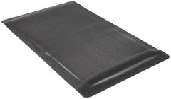Wearwell - 5' Long x 3' Wide, Dry Environment, Anti-Fatigue Matting - Black, Vinyl with Vinyl Sponge Base, Beveled on 4 Sides - USA Tool & Supply