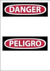NMC - "Danger - Blank No Legend", 14" Long x 10" Wide, Rigid Plastic Safety Sign - Rectangle, 0.05" Thick, Use for Accident Prevention - USA Tool & Supply