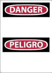 NMC - "Danger - Blank No Legend", 20" Long x 14" Wide, Pressure-Sensitive Vinyl Safety Sign - Rectangle, 0.004" Thick, Use for Accident Prevention - USA Tool & Supply