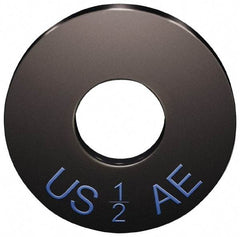 Jergens - 1" Screw, Case Hardened Steel USS/SAE Flat Washer - 1-1/16" ID x 2-1/2" OD, 1/4" Thick, Black Oxide Finish - USA Tool & Supply