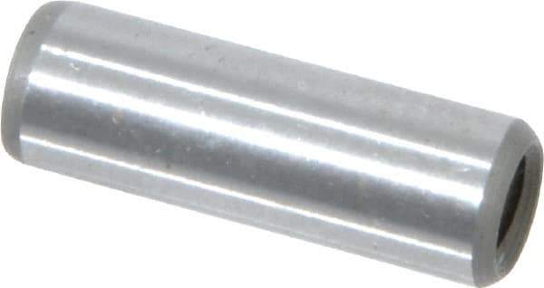 Jergens - 1/4" Diam x 3/4" Pin Length Alloy Steel Pull Out Dowel Pin - C 47-58 & C 60-64 (Surface) Hardness, 1 Beveled & 1 Threaded End - USA Tool & Supply