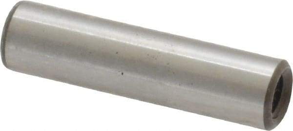 Jergens - 1/4" Diam x 1" Pin Length Alloy Steel Pull Out Dowel Pin - C 47-58 & C 60-64 (Surface) Hardness, 1 Beveled & 1 Threaded End - USA Tool & Supply