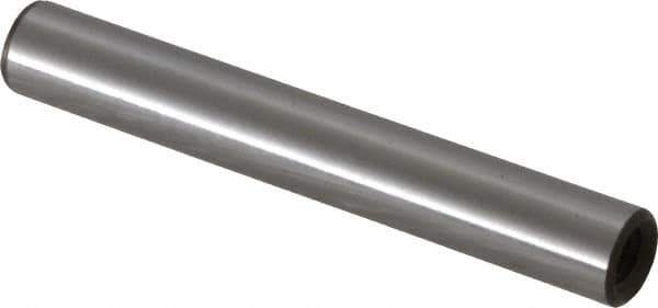 Jergens - 1/4" Diam x 1-3/4" Pin Length Alloy Steel Pull Out Dowel Pin - C 47-58 & C 60-64 (Surface) Hardness, 1 Beveled & 1 Threaded End - USA Tool & Supply
