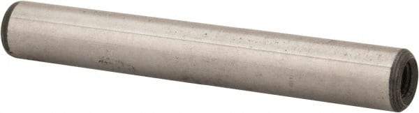 Jergens - 5/16" Diam x 2-1/4" Pin Length Alloy Steel Pull Out Dowel Pin - C 47-58 & C 60-64 (Surface) Hardness, 1 Beveled & 1 Threaded End - USA Tool & Supply