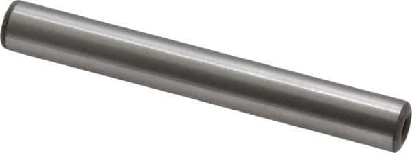 Jergens - 3/8" Diam x 3" Pin Length Alloy Steel Pull Out Dowel Pin - C 47-58 & C 60-64 (Surface) Hardness, 1 Beveled & 1 Threaded End - USA Tool & Supply