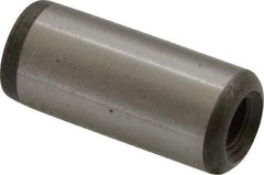 Jergens - 7/16" Diam x 1" Pin Length Alloy Steel Pull Out Dowel Pin - C 47-58 & C 60-64 (Surface) Hardness, 1 Beveled & 1 Threaded End - USA Tool & Supply