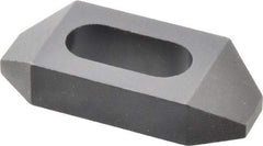 Gibraltar - 1/2" Stud, Steel, Plain Strap Clamp - 11/16" Travel, 2-1/2" OAL x 1-1/8" Wide x 1/2" High, Black Oxide Finish, Tapered Nose - USA Tool & Supply