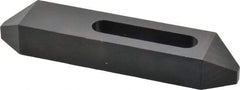 Gibraltar - 1/2" Stud, Steel, Plain Strap Clamp - 2-1/16" Travel, 6" OAL x 1-1/4" Wide x 7/8" High, Black Oxide Finish, Tapered Nose - USA Tool & Supply