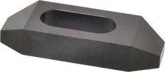 Gibraltar - 3/4" Stud, Steel, Plain Strap Clamp - 1-1/16" Travel, 4" OAL x 1-1/2" Wide x 3/4" High, Black Oxide Finish, Tapered Nose - USA Tool & Supply