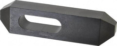 Gibraltar - 7/8, 1" Stud, Steel, Plain Strap Clamp - 1-11/16" Travel, 8" OAL x 2" Wide x 1-3/8" High, Black Oxide Finish, Tapered Nose - USA Tool & Supply