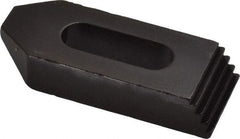 Gibraltar - 5/16, 3/8" Stud, Steel, Serrated Strap Clamp - 13/16" Travel, 2-1/2" OAL x 1" Wide x 1/2" High, Black Oxide Finish, Tapered Nose - USA Tool & Supply