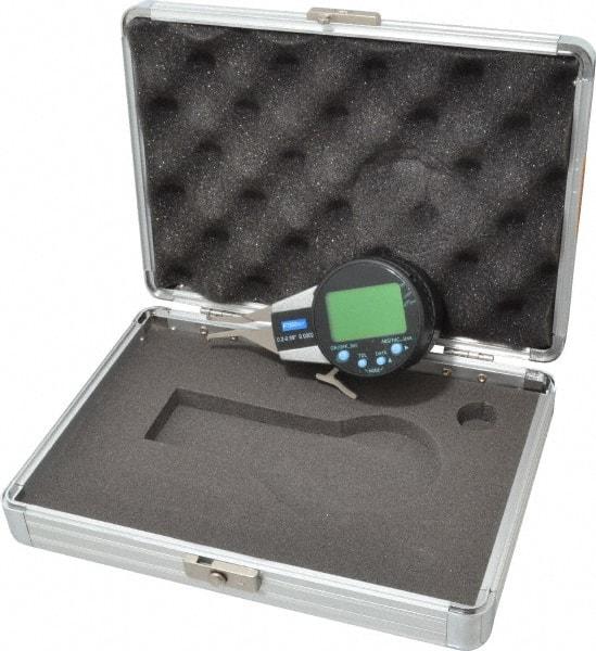 Fowler - 0.2 to 0.59 Inch, Inside Electronic Caliper Gage - 0.0005 Inch Resolution, 0.0008 Inch Accuracy, 2 Inch Leg Length, 357 Battery - USA Tool & Supply