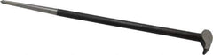 Value Collection - 20" OAL Rolling Head Pry Bar - 5/8" Wide, Chrome Vanadium - USA Tool & Supply