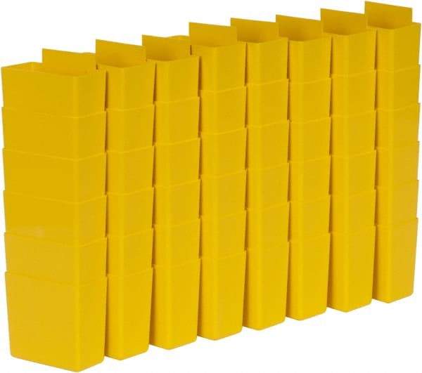 Quantum Storage - 1.8" Wide x 3" High, Yellow Bin Cup - Use with Quantum Storage Systems - Shelf Bin - USA Tool & Supply