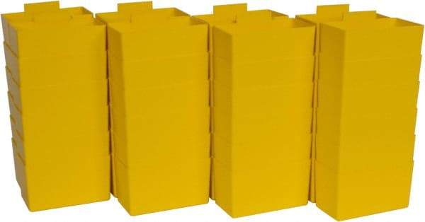 Quantum Storage - 2.8" Wide x 3" High, Yellow Bin Cup - Use with Quantum Storage Systems - Shelf Bin - USA Tool & Supply