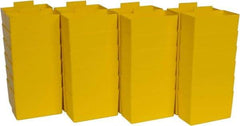 Quantum Storage - 2.8" Wide x 3" High, Yellow Bin Cup - Use with Quantum Storage Systems - Shelf Bin - USA Tool & Supply