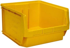 Quantum Storage - 120 Lb. Load Capacity, 19-3/4" Deep, Yellow Polyethylene Hopper Stacking Bin - 11-7/8" High x 18-3/8" Wide x 19-3/4" Long - USA Tool & Supply