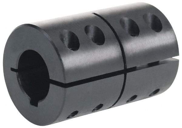 Climax Metal Products - 2" Bore, Steel, One Piece Clamping Shaft Collar - 3-1/4" Outside Diam, 4-7/8" Wide - USA Tool & Supply