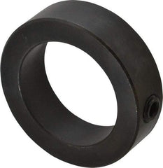 Climax Metal Products - 2-1/16" Bore, Steel, One Piece Solid Set Screw Collars - 3" Outside Diam, 7/8" Wide - USA Tool & Supply