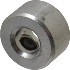 Climax Metal Products - 3/16" Bore, Aluminum, One Piece Solid Set Screw Collars - 7/16" Outside Diam, 1/4" Wide - USA Tool & Supply