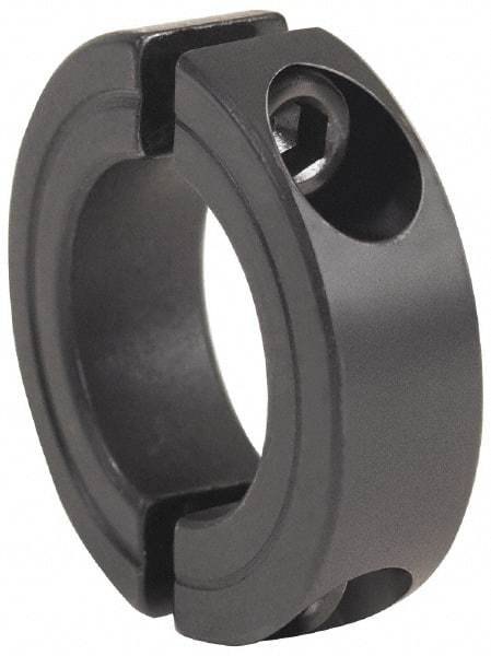 Climax Metal Products - 3-7/8" Bore, Steel, Two Piece Clamping Shaft Collar - 5-1/4" Outside Diam, 7/8" Wide - USA Tool & Supply