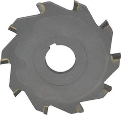 Made in USA - 4" Diam x 5/16" Width of Cut, 10 Teeth, Carbide Tipped Side Milling Cutter - Straight Teeth, Uncoated - USA Tool & Supply