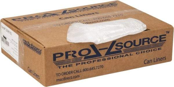 PRO-SOURCE - 0.2 mil Thick, Household/Office Trash Bags - 24" Wide x 31" High, Clear - USA Tool & Supply