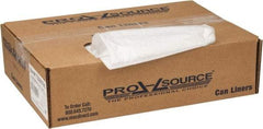 PRO-SOURCE - 0.35 mil Thick, Household/Office Trash Bags - 33" Wide x 39" High, Clear - USA Tool & Supply