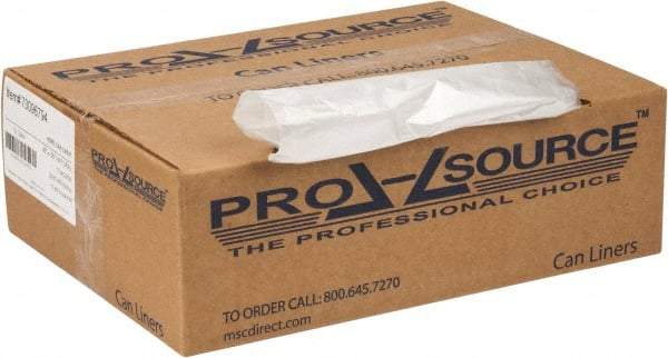 PRO-SOURCE - 0.47 mil Thick, Household/Office Trash Bags - 38" Wide x 58" High, Clear - USA Tool & Supply