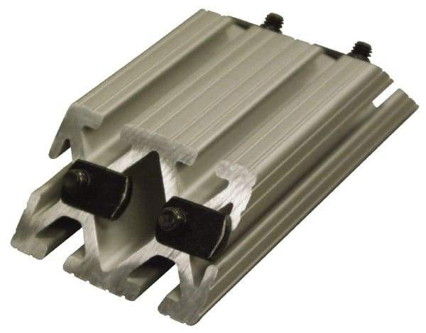 80/20 Inc. - 1-1/2" Wide, 6" High, Open Shelving Polymer Shelf - Aluminum, Use with Series 15 - 1530 Extrusion - USA Tool & Supply