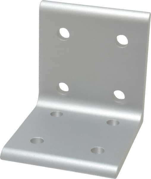 80/20 Inc. - 2.81" Wide, 3" High, Open Shelving 8 Hole Inside Corner Bracket - Aluminum, 3" Deep, Use with Series 15 & Bolt Kit 3320 - USA Tool & Supply