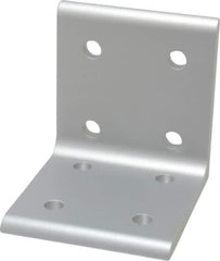 80/20 Inc. - 2.81" Wide, 3" High, Open Shelving 8 Hole Inside Corner Bracket - Aluminum, 3" Deep, Use with Series 15 & Bolt Kit 3320 - USA Tool & Supply