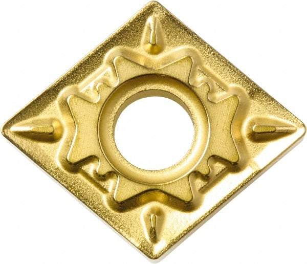 Kyocera - CNMG431 HQ Grade CA5525 Carbide Turning Insert - TiCN/Al2O3/TiN Finish, 80° Diamond, 1/2" Inscr Circle, 3/16" Thick, 1/64" Corner Radius - USA Tool & Supply