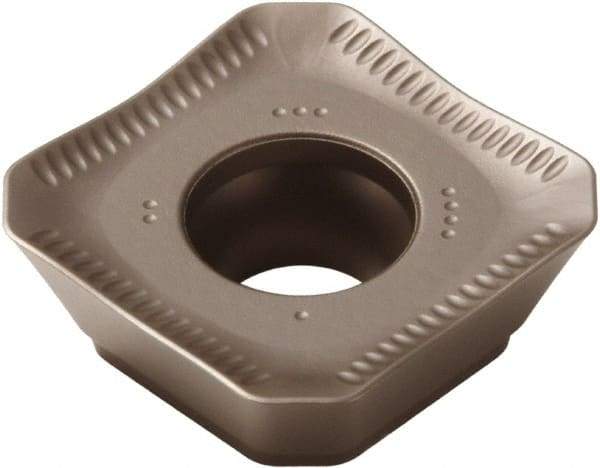 Seco - SEMX1505 ME15 Grade T350M Carbide Milling Insert - TiCN/Al2O3 Finish, 0.219" Thick, 5/8" Inscribed Circle - USA Tool & Supply